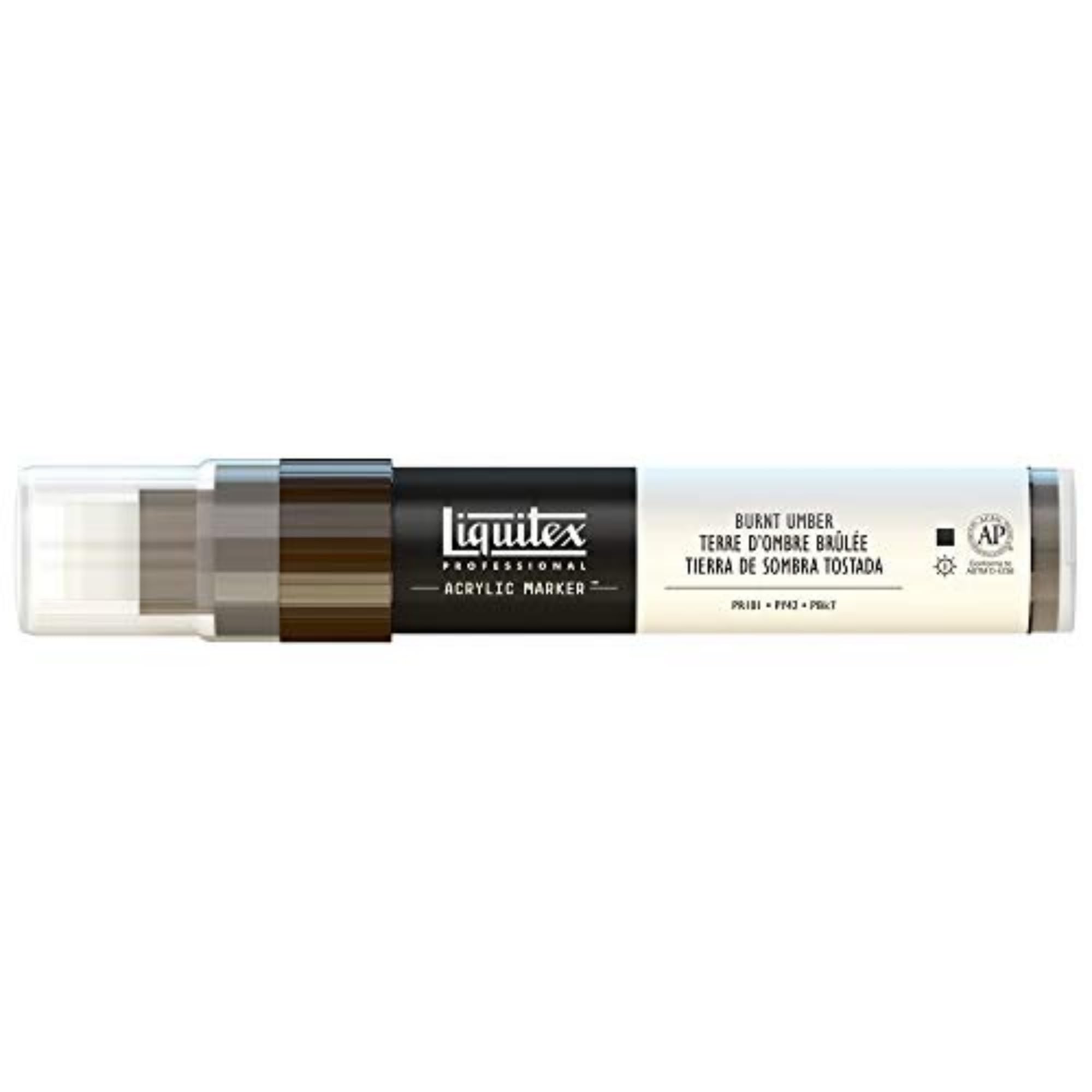 Liquitex Professional Paint Marker with 8-15 mm Wide Nib - Burnt Umber