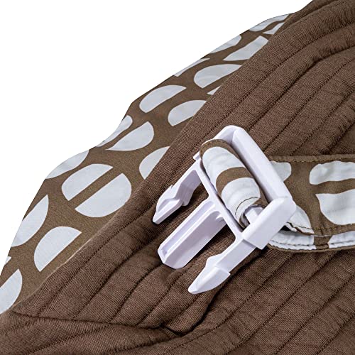 Boppy Nursing Pillow Best Latch, Mocha Half Domes, Created with Lactation Consultant, Firm Contoured and Plush Sides for Two Breastfeeding Options, Padded Belt, Plus Sized to Petite, Machine Washable - Thumbnail 5