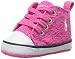 Ralph Lauren Layette Harbour Hi Top Canvas Tie Shoe (Infant/Toddler)