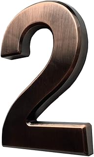 4 Inch Mailbox Numbers - Bronze/Silver House Numbers Stickers, Apartment Door Numbers