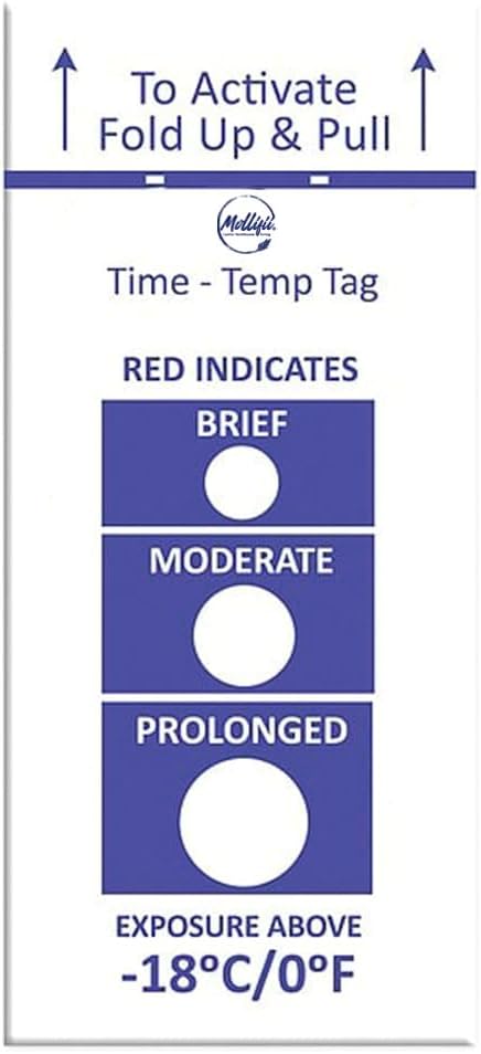Temperature Indicator Label, Heat, PK100, Mfr: WM -18/0-A