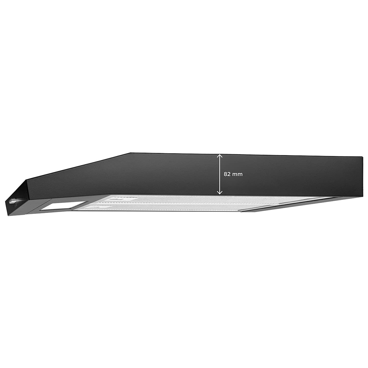 Concept OPP1250SS Cappa Sottopensile 50cm Illuminazione a LED 1X6500 K Ultra SLIM Classe energetica D (Nero)