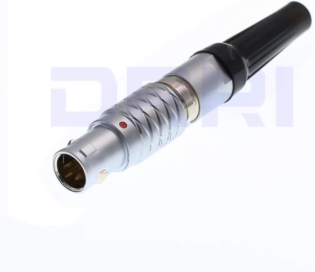 DRRI 0B FGG 2Pin Push Pull Circular Connector for Teradek Bond/Teradek Bolt (2Pin, Plug)