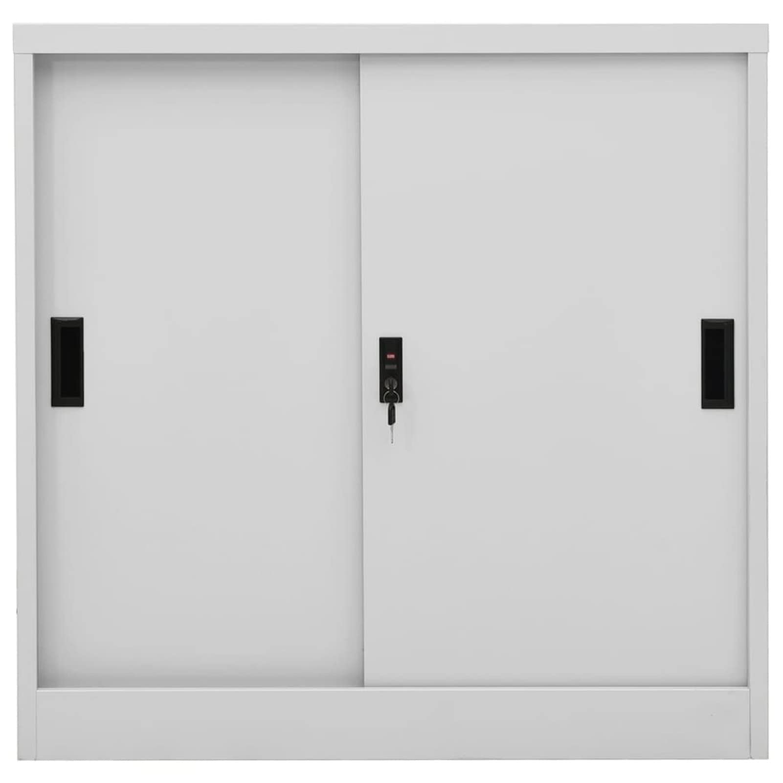 Susany Office Cabinet, Filing Cabinet, File Cabinet, Locking Office Storage Cabinet File Organisation With 2 Adjustable Shelf And Locks Light Grey~p72931995 - View #2