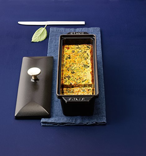 STAUB Terrine, Ofenform, 30x11 cm, Gusseisen, Zum Brot Backen, Für alle Herdarten inkl Induktion und Backofen, rechteckig, Schwarz – Ansicht 2