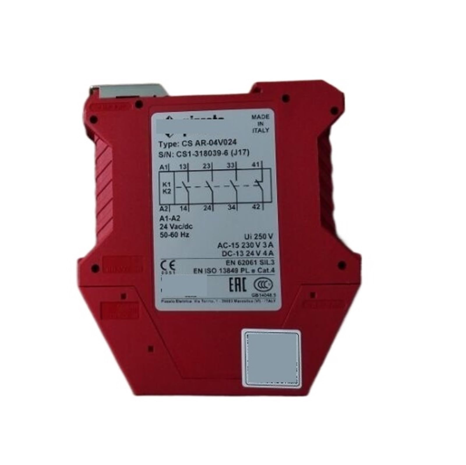 HEXEH Modulo relè di Sicurezza Interruttore di Sicurezza CS AR-04V024 Componenti elettronici Relè Multiuso for l'industria, la casa, macchinari, ECC.