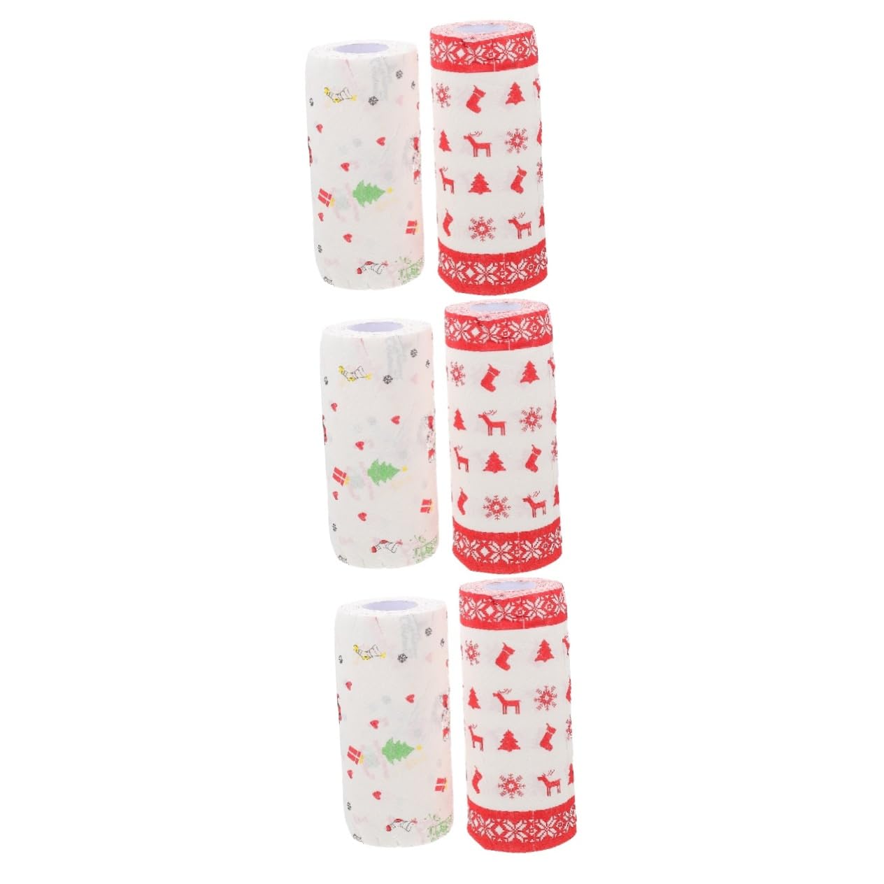 Garneck 6 Carta Assorbente Natalizia Piccole Scatole Di Natale Fodere Di Carta Per Barbecue Piatto Di Biscotti Di Natale Rivestimento Per Biscotti Per La Pulizia Della Casa