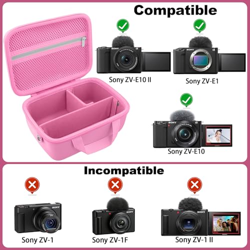 Funda rígida para cámara Sony ZV-E10/ZV-E1/ZV-E10 II rosa miniatura 3