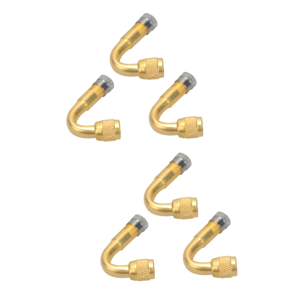 6 Pcs Pneu Tige Extension Adaptateur Pneu Pneu Valve Extension Pneu Valve Tige Extension Adaptateur Extension Adaptateur pour Voiture Extension Adaptateur pour Acier ULTECHNOVO