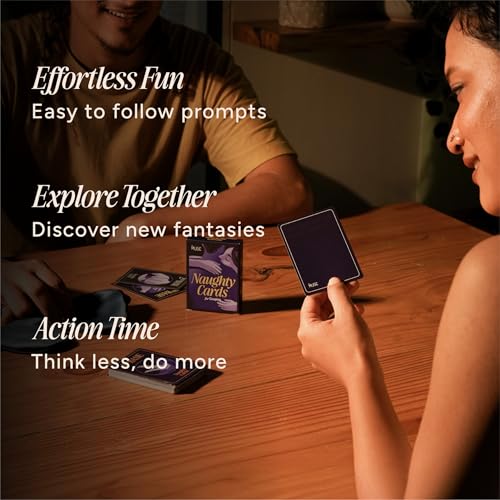 Image of MYMUSE Naughty Couples Card Game - 50 Romantic Dares & Challenges, 4 Categories, Fun Adult Game for Date Night, Couples Activities, Gift for Boyfriend, Girlfriend, Husband, Wife, Birthday, Anniversary