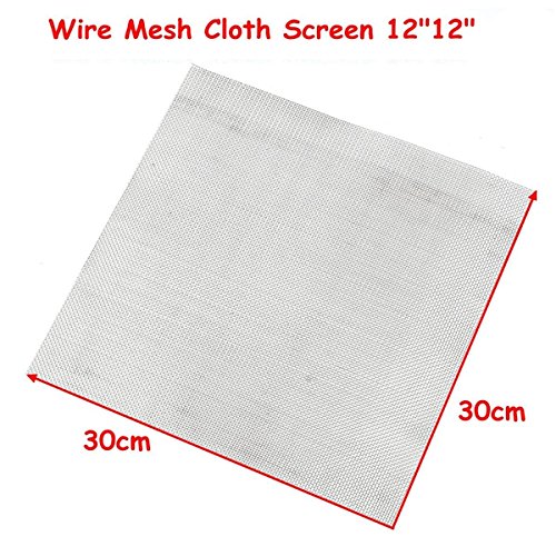 Tissu Filtration Acier Inoxydable 316 - Grillage 400 Mesh 61x61 Cm Pour Peinture, Huile, Eau