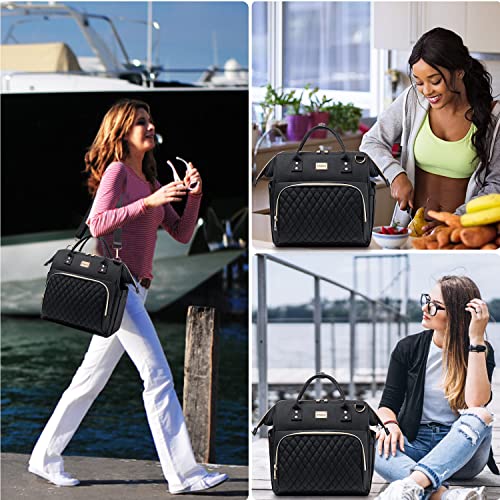 Artelaris Women's Lunch Bag, Insulated Lunch Box Women For Work, Adults Large Lunch Tote, Leakproof Cooler Reusable Lunch Bag With Side Pockets & Shoulder Strap, Lunch Purse, Picnic Designer #TOP3