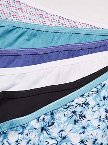 Just My Size Women's Plus Size Cool Comfort Cotton High Brief 6-Pack, Assorted, 14 #TOP1