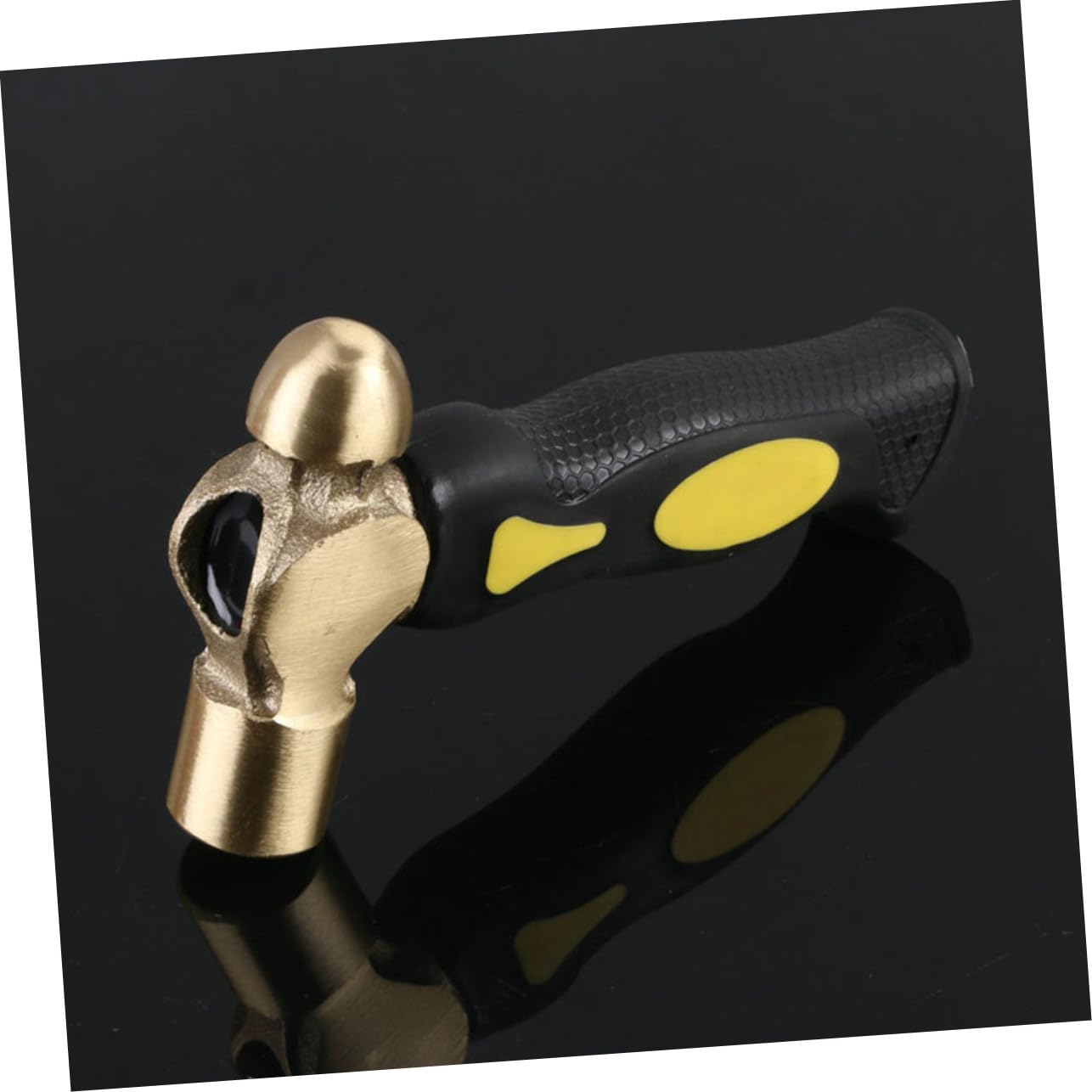 Homoyoyo Martillo De Latón De Cabeza De Mazo De Doble Cara Martillo De Latón Para Estampar Metal Para Trabajos De Bricolaje y Acabado Metal