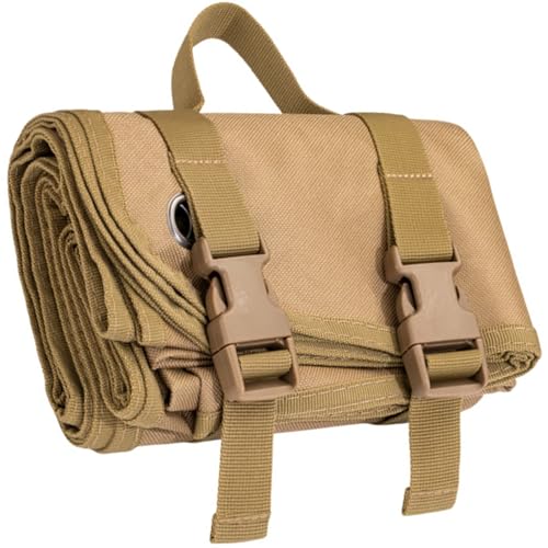 Tapis de tir imperméable en tissu Oxford 79x30 pouces pliable et portable avec poignée
