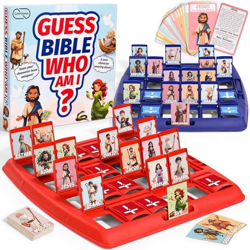 Garybank Guess Bible Who Am I Games for Kids, 24 Holy Bible Characters with Life Story & Verse...