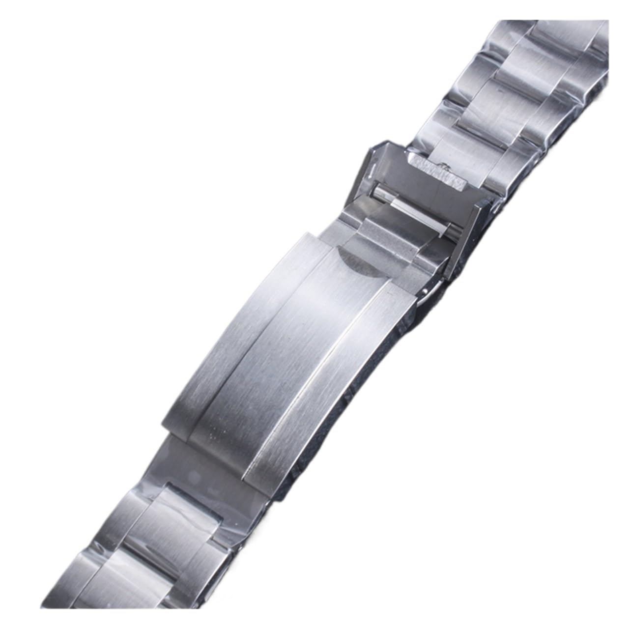 Correa de reloj con eslabones roscados acero inoxidable macizo 21 mm