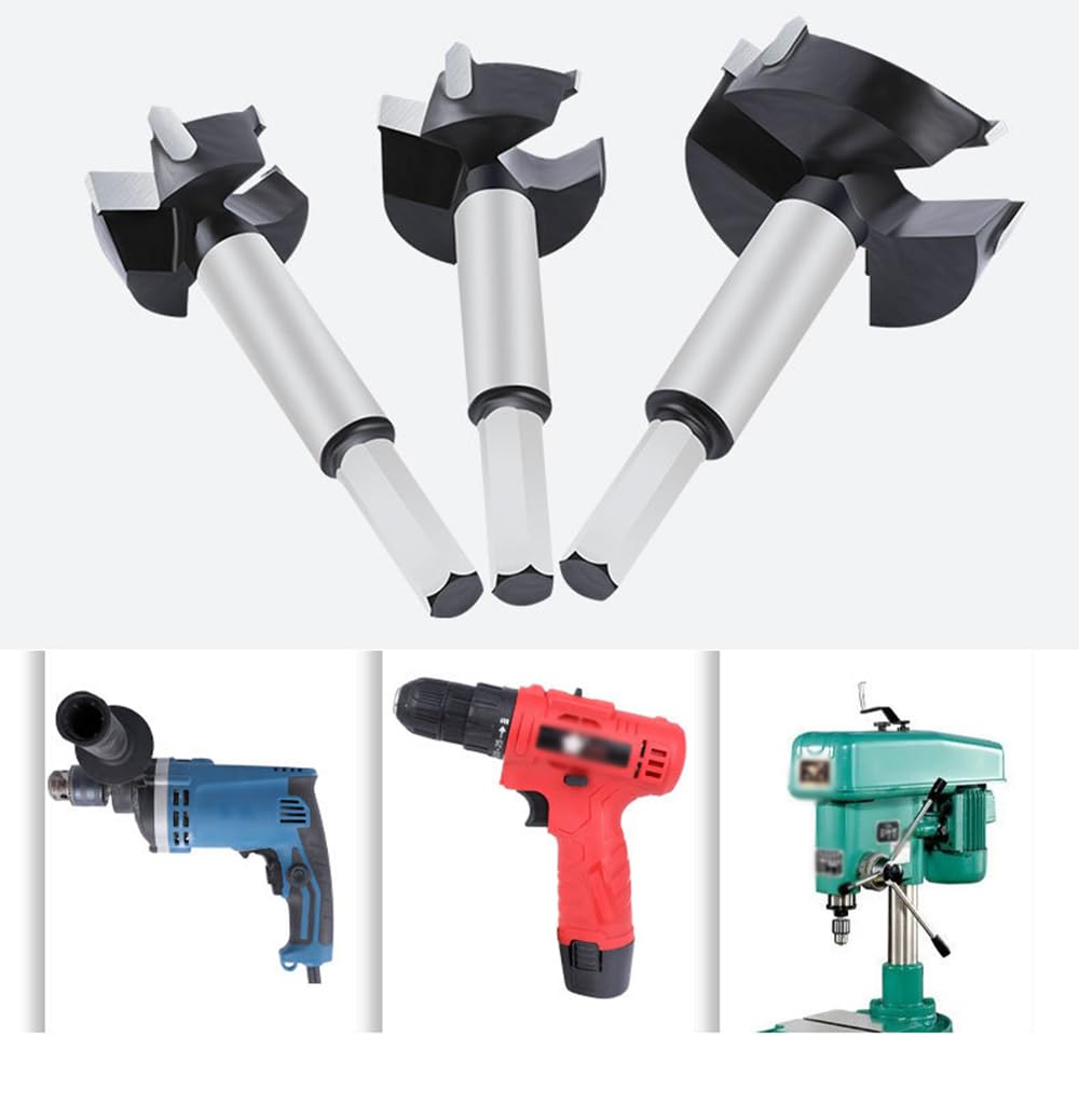 Punte Da Trapano Forstner Meichoon 60mm - 3 Taglienti, Per Legno, Carbonio - Foto 7