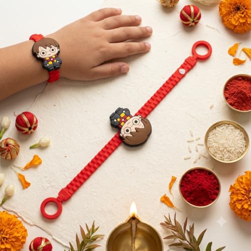 Image of Storio Harry Potter Silicone Band Rakhi | Officially Licensed | Rakhi for Boys and Girls, Bhaiya, Bhai | Raksha Bandhan Gift