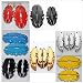 4Pcs RED 3D Rear Caliper covers Embossed Brem Fit pliers covers Car Universal Disc Brake Caliper Covers Front & Rear