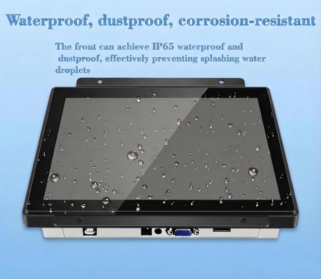 19 Inch Open Frame Capacitive Touchscreen Monitor, 1280x1024 Resolution 5:4 Aspect Ratio Waterproof,VESA+Panel Mount, for Kiosk, Automation, POS，Vending，HMI and Digital Signage 7x24h Work