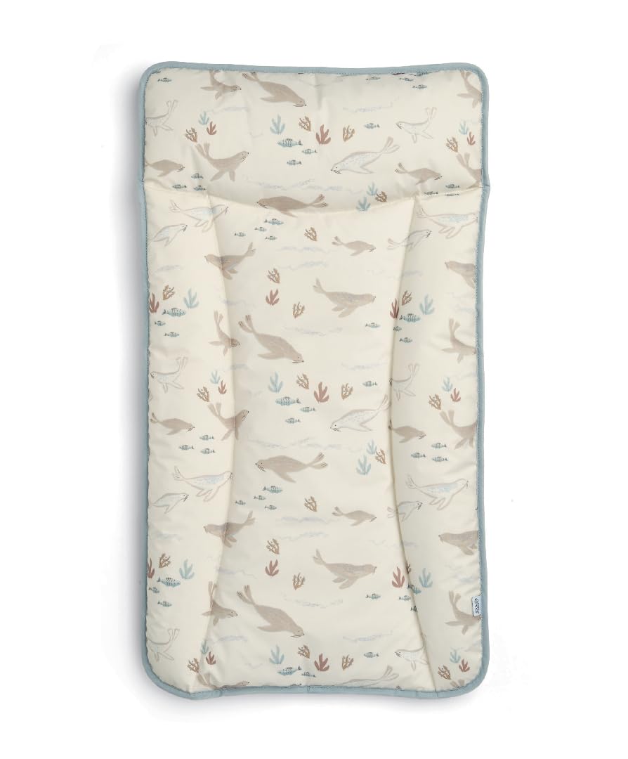 Mamas & Papas Essentials Baby Changing Mat, Easy Clean Design, Sea Friends