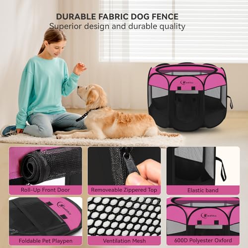 Siedihit cercadinho para cães, cercadinho para cachorrinhos interno para cães grandes, gaiola para b