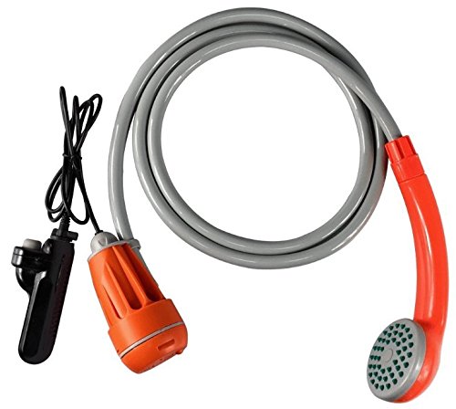 Pre-Charged and Ready to use USB Rechargeable Portable Camping Shower, Emergency Tear Gas Removal Shower