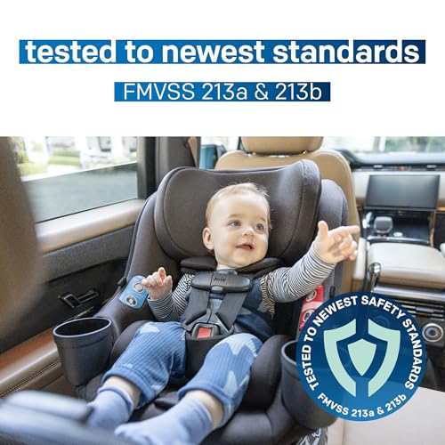 Image of Joie Baby, Chili Spin SI 360 Rotating 2-in-1 Convertible Car Seat, Rear and Forward-Facing, No-Rethread Harness, Side Impact Protection (Dove)
