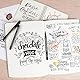 APOGO Kalligraphie Stifte, Handlettering Stifte 6 Calligraphie Stifte Set für Übungsheft, Anfänger, Tagebuch, Bullet Journal Zubehör, Brush Pen Schwarz