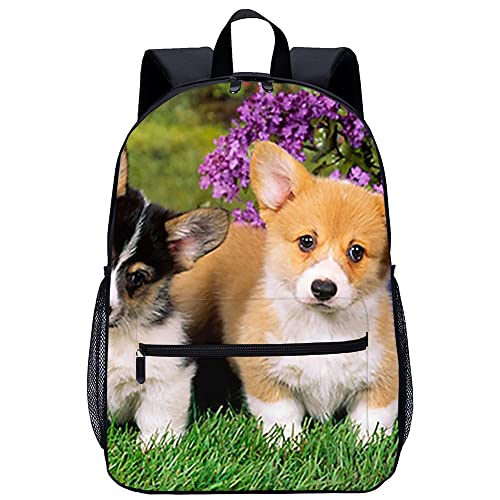 Sac à dos imprimé en 3D chien cartable de mode 45x30x15cm ergonomique