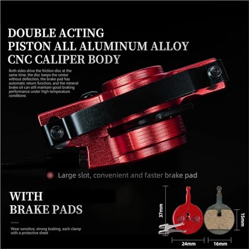 Frein à disque hydraulique VTT rotor 160mm kit complet avant arrière pilier A