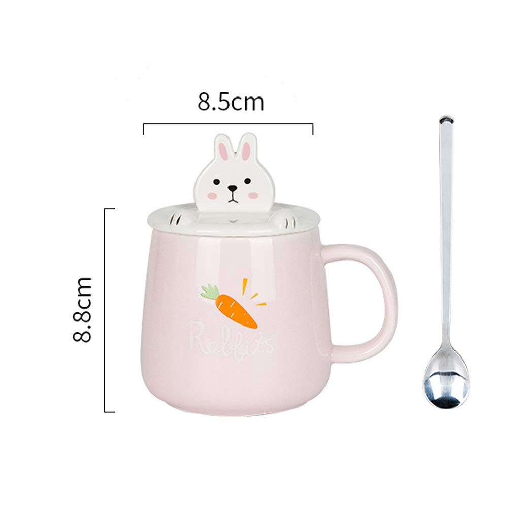 Tasse Schönes Tier bedrucktes Tassen-Set, Tassendeckel mit Handyständer, Keramik-Kaffee-/Milch-/Hafer-/Wassertassen (Grau)