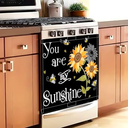 Image of You are My Sunflower Dishwasher Magnet Cover, Summer Dishwasher Magnet Sticker for Kitchen Decoration 23x26in Dish Washer Magnetic Sticker Panel Decal