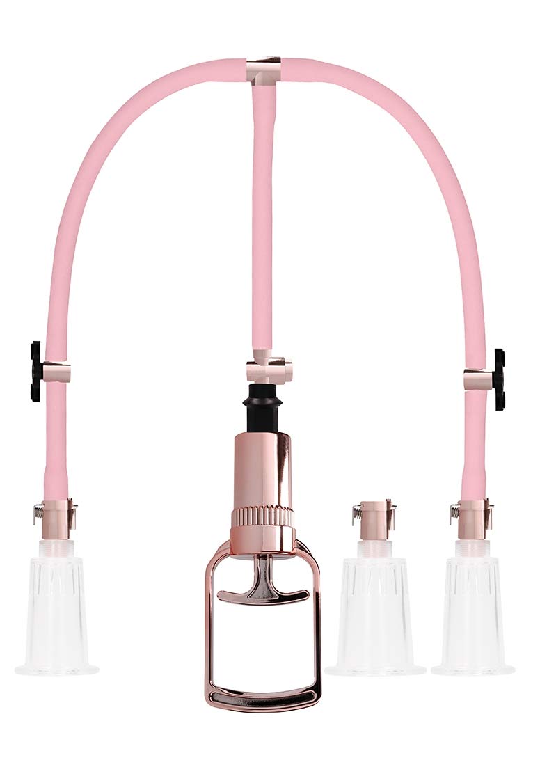 Shots Pumped - Clitoral & Nipple Pump Set Large - Rose Gold