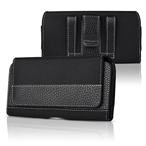 iNNEXT iPhone 8 Plus Belt Clip Case, Premium Horizontal Leather Case Pouch Holster with Magnetic Closure, Pouch Sleeve Carrying Case with Belt Clip Holster for iPhone 7 Plus/6S Plus 5.5 inch