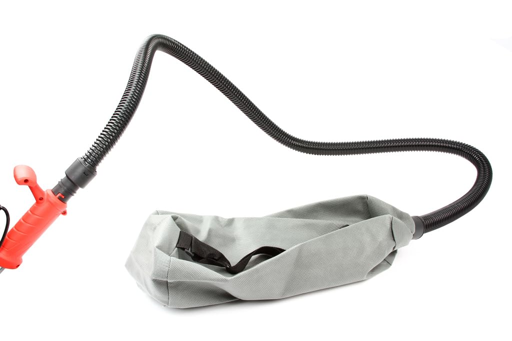 Levigatrice a Giraffa | con Luce LED | 0,75 kW | Regolazione di Velocità | 6 Dischi Ø22,5 cm | Grana P-80-P240 | Aspirazione della Polvere | Asta Regolabile 150-220 cm | per Cartongesso Muro