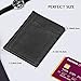 Unaone Slim Minimalist Wallet - Premium Leather RFID Blocking Front Pocket Wallets with 8 Card Slots and 2 ID Window, Black