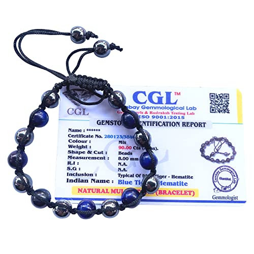 Image of Apnisanskriti Premium Lab Certified Round Crystal Gem Stone Beads Bracelet (8mm, AAA Quality, Free Size)