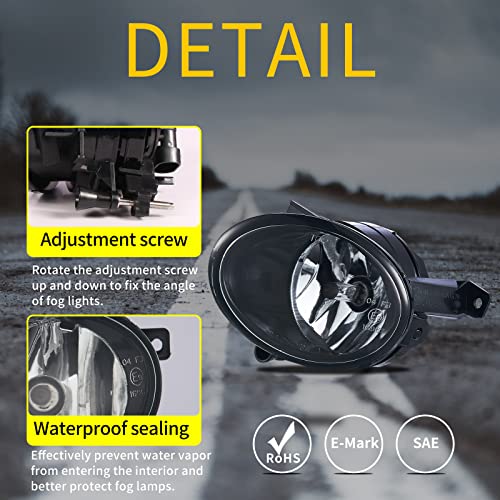 TOPTHAN Fendinebbia per Volkswagen Golf 6 Tiguan