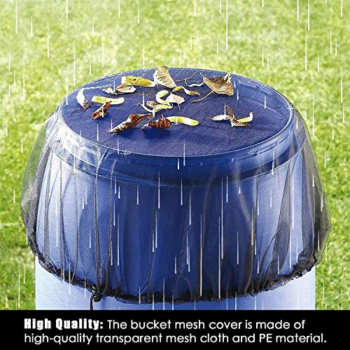 2 Stück Regentonnen Netz Mit Zugkordel - Schutz Vor Blättern & Mückenn Für Regensammler