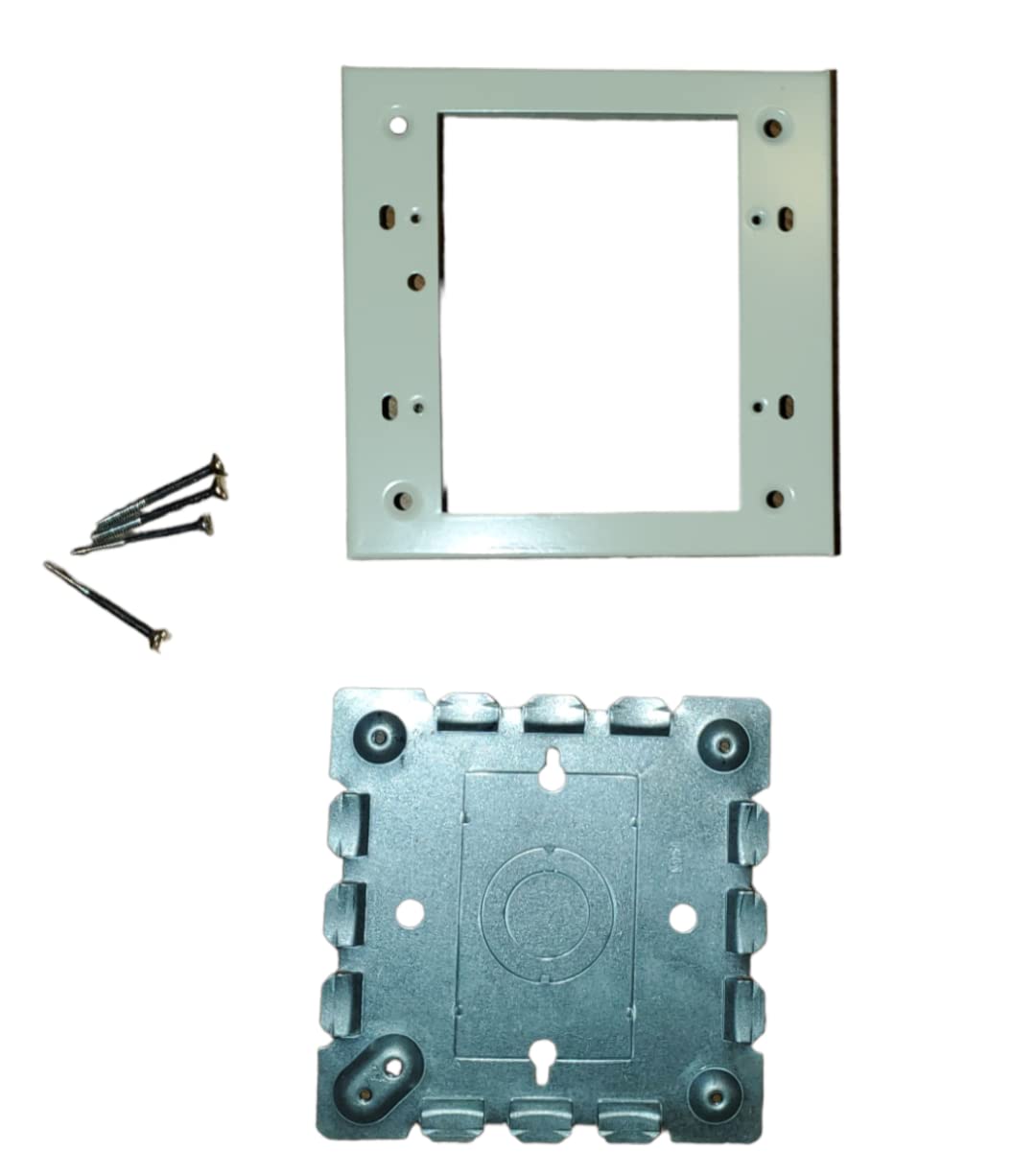 Photo 1 of 2 Gang Metal Track Extension Box Ivory