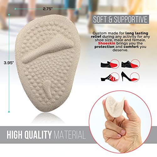 Image of Metatarsal Pads for Women & Men - Ball of Foot Cushions for Pain Relief - Comfortable, Nonslip, Reusable, Light and Great for High Heels