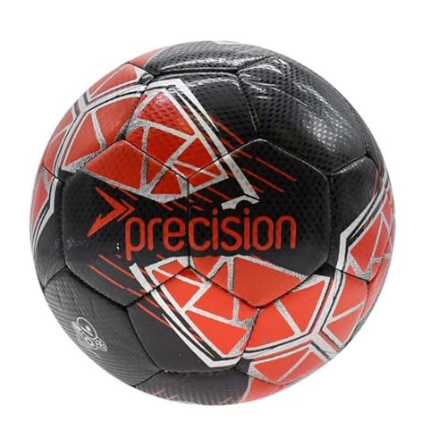 Precision Fusion High Performance Mini Football, Durable, Machine Stitched TPU, 2mm EVA Lined, Lightweight 160g, Red, Official Ball Size 1