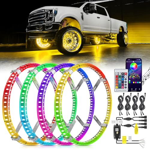 Nilight 15.5inch RGB Wheel Lights
