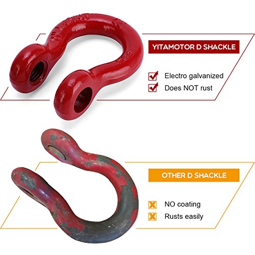4) D-Ring Shackles, 1/2", 25-ton Screw In Isolator, Heavy Duty, New - Foto 7