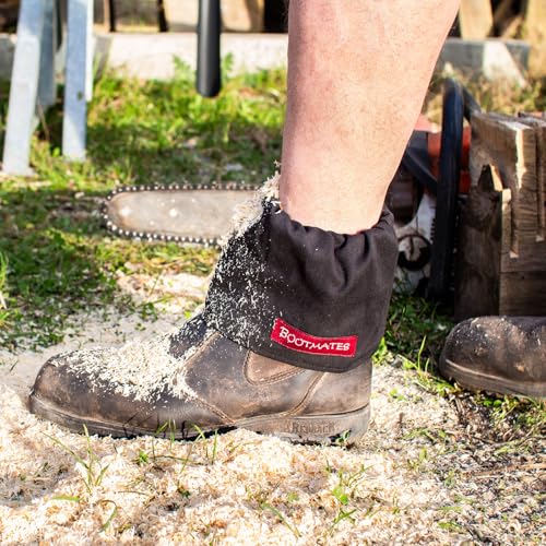 Bootmates Schuh-Überzieher | Gamaschen zum Wandern, Wanderzubehör | Schuh-Stulpen für Garten und Reiten | Arbeitskleidung für Wald, Straßenbau & Handwerk | Galosche kurz | (schwarz)