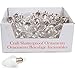 Darice Set of 75 Acrylic Fillable Light Bulb Shaped Ornaments for Creating Holiday Decorations and Christmas Ornaments