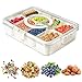 HISUMER Contenitore per snack con scomparti per snack, ciotole suddivise per snack e feste, pic-nic immagine