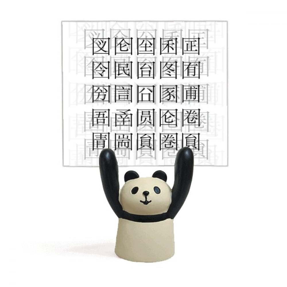 Support mémo panda dessin animé pour bureau et porte-photo chinois